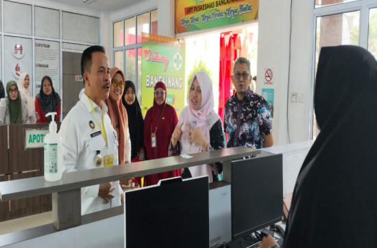 Kunjungan KEMENKOPOLKAM dan DINKES Kab Kampar Ke Puskesmas Bangkinang