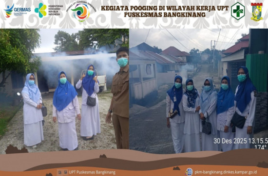 Upaya Pengendalian DBD melalui kegiatan Fogging di Wilayah Kerja UPT Puskesmas Bangkinang